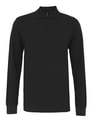 Heren Polo Lange Mouw Asquith & Fox Classic Zwart